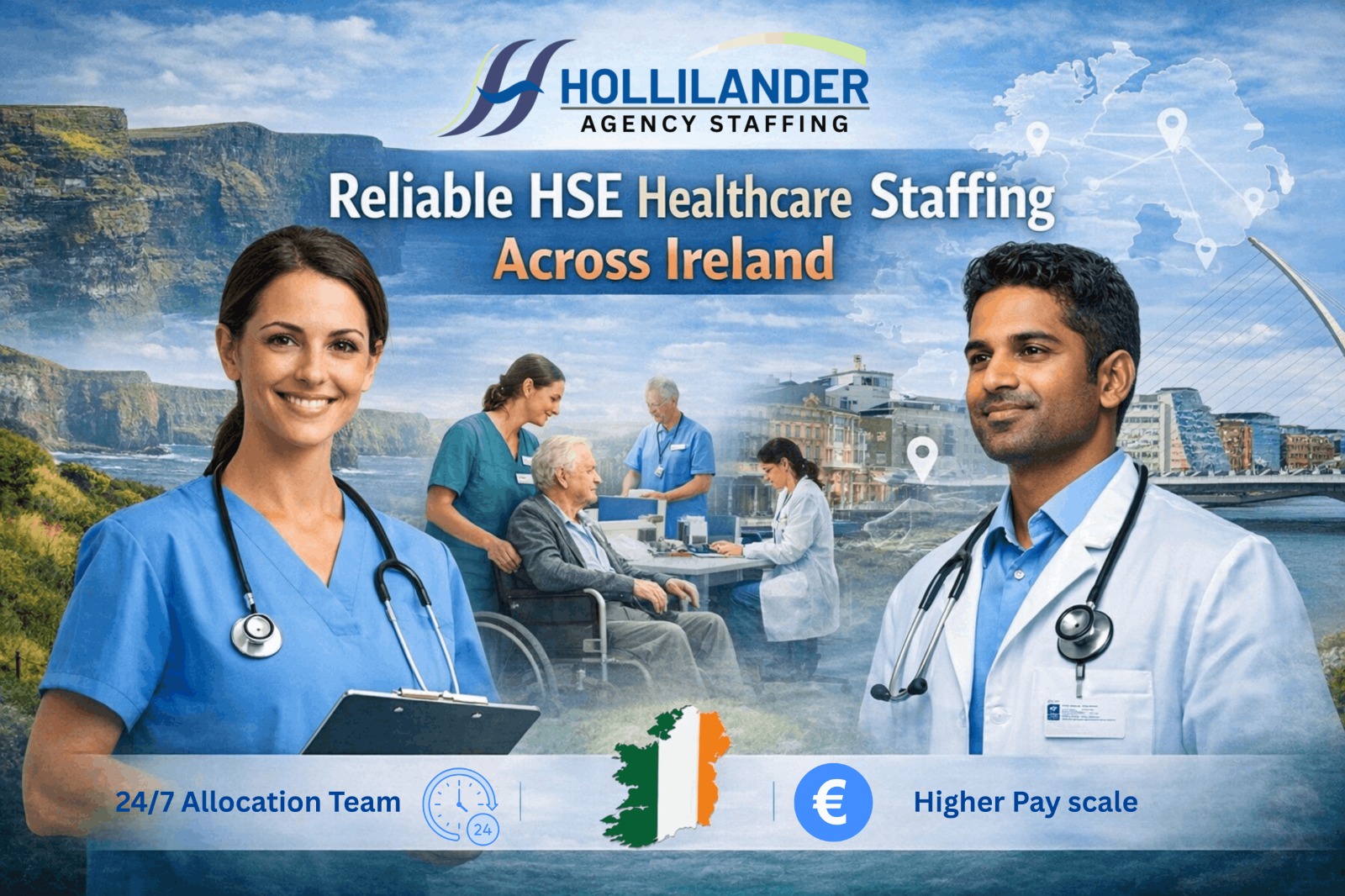 Hollilander: Reliable HSE Healthcare Staffing Across Ireland